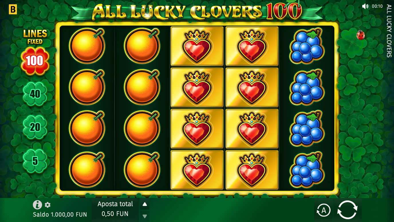 Game All Lucky Clovers 100 – BGaming. Play for free