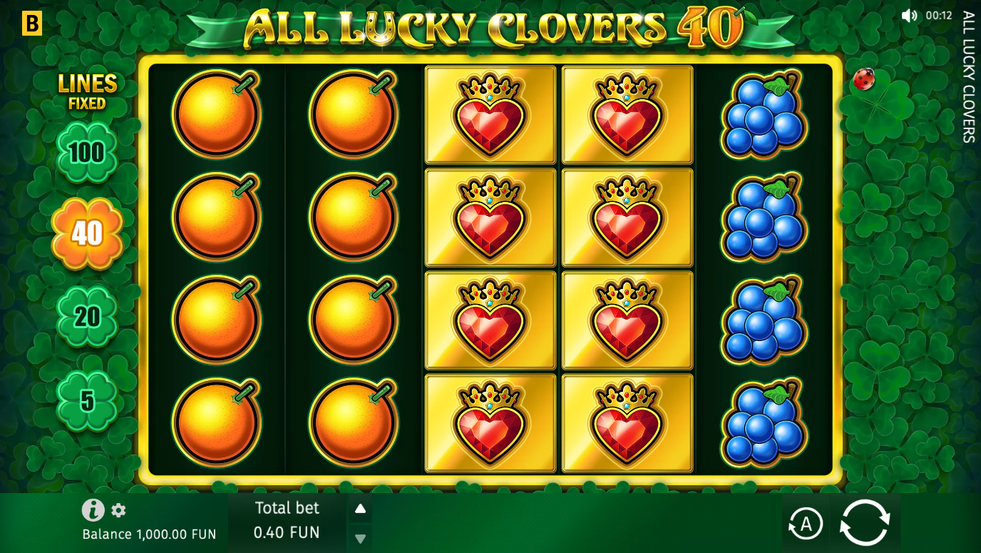 Game All Lucky Clovers 40 – BGaming. Play for free