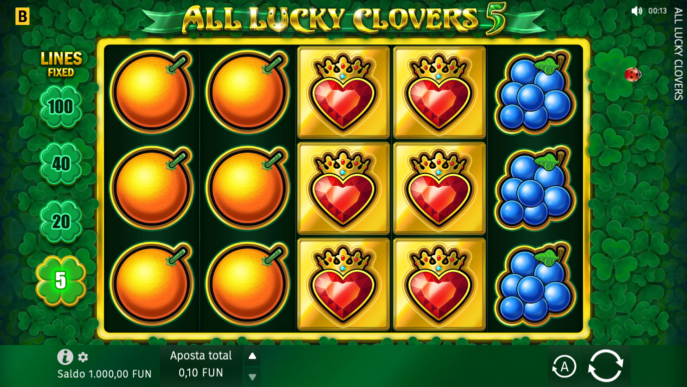 Game All Lucky Clovers 5 – BGaming. Play for free