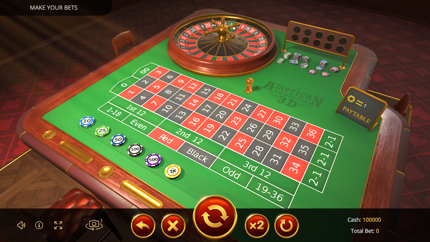 Game American Roulette 3D Classic – Evoplay. Play for free