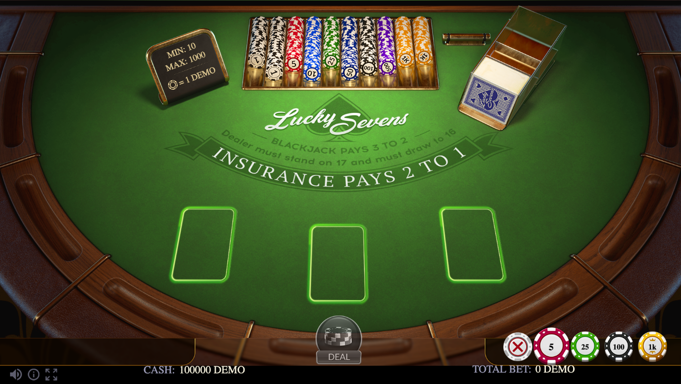 Game BlackJack Lucky Sevens — Evoplay. Play for free