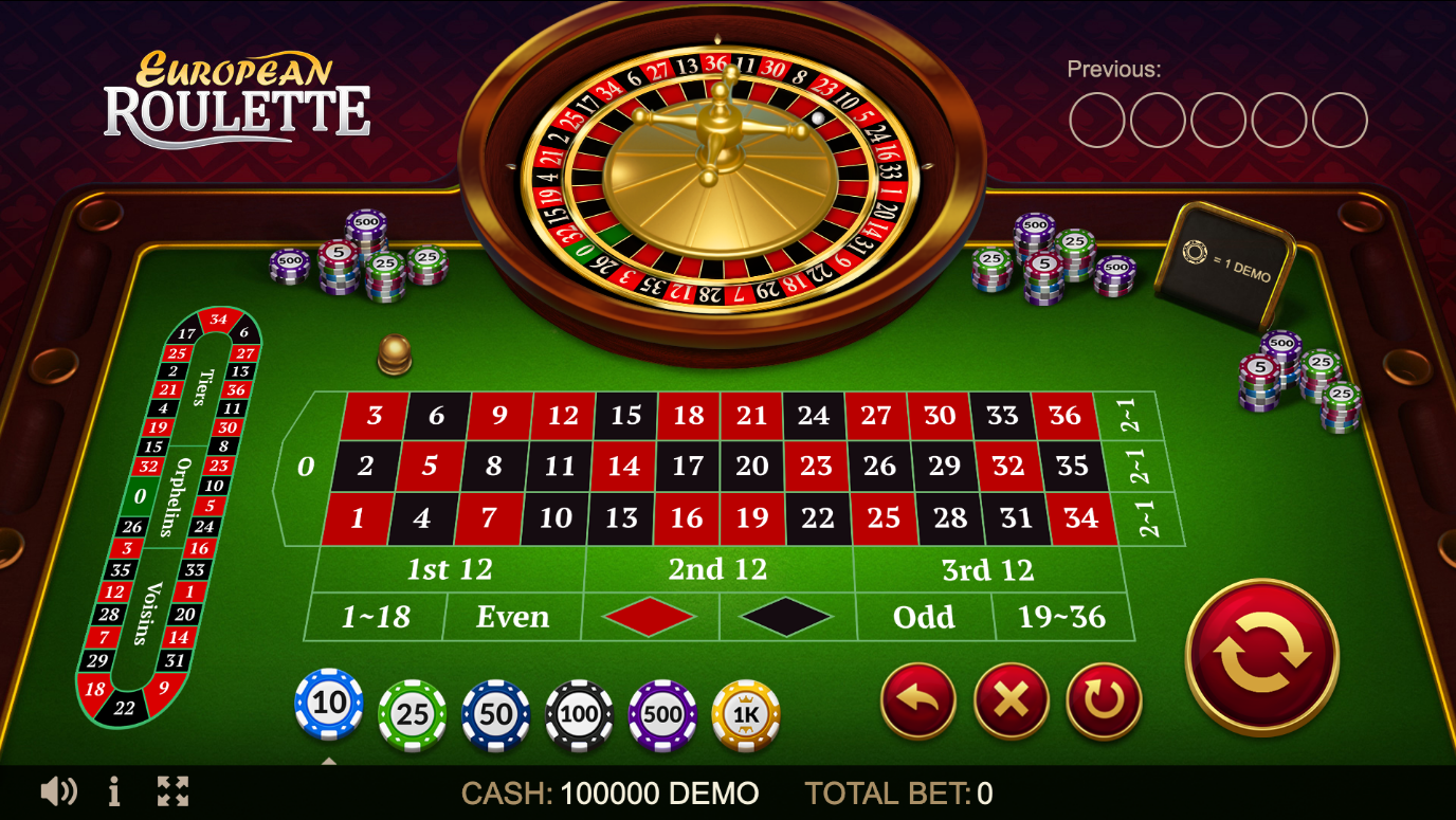 Game European Roulette — Evoplay. Play for free