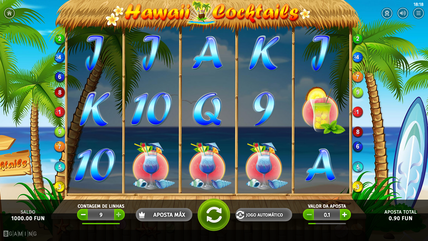 Game Hawaii Cocktails — BGaming. Play for free