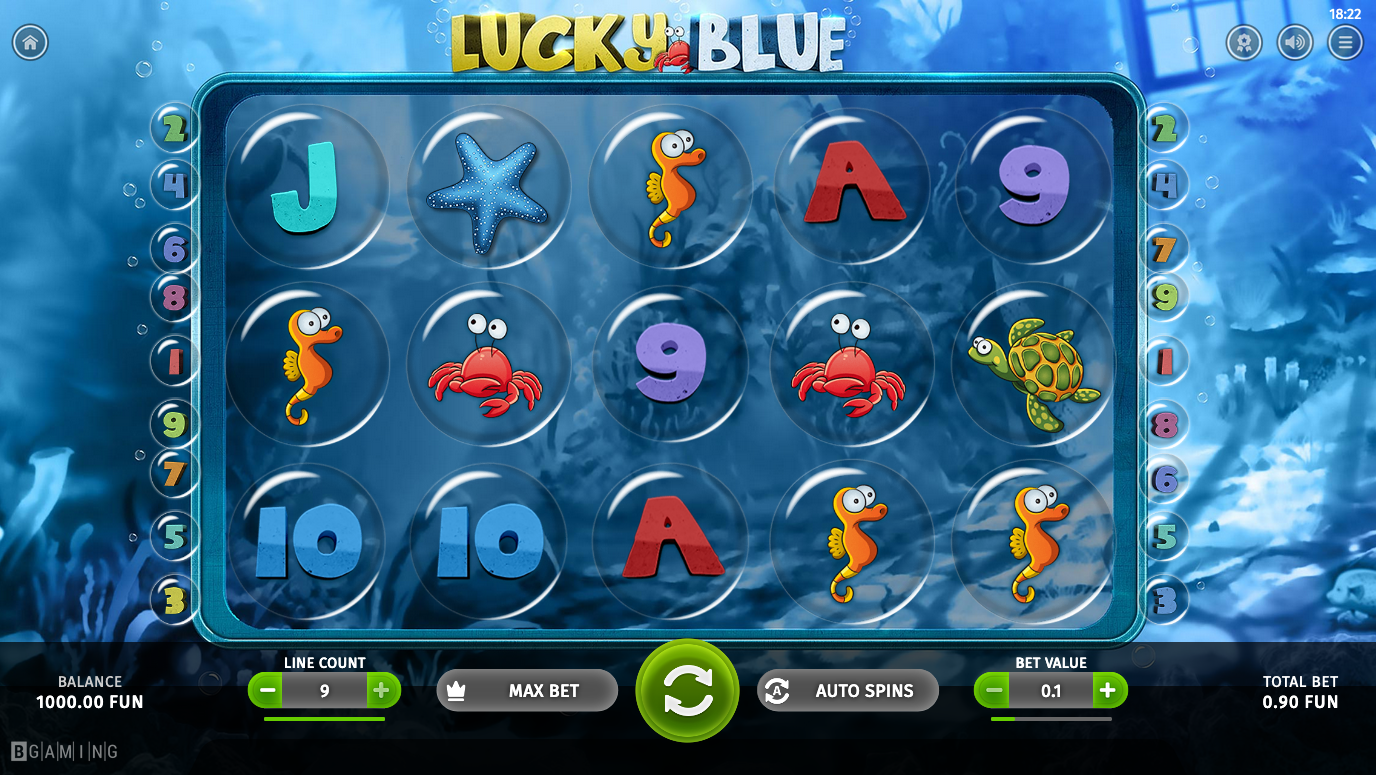 Game Lucky Blue – BGaming. Play for free