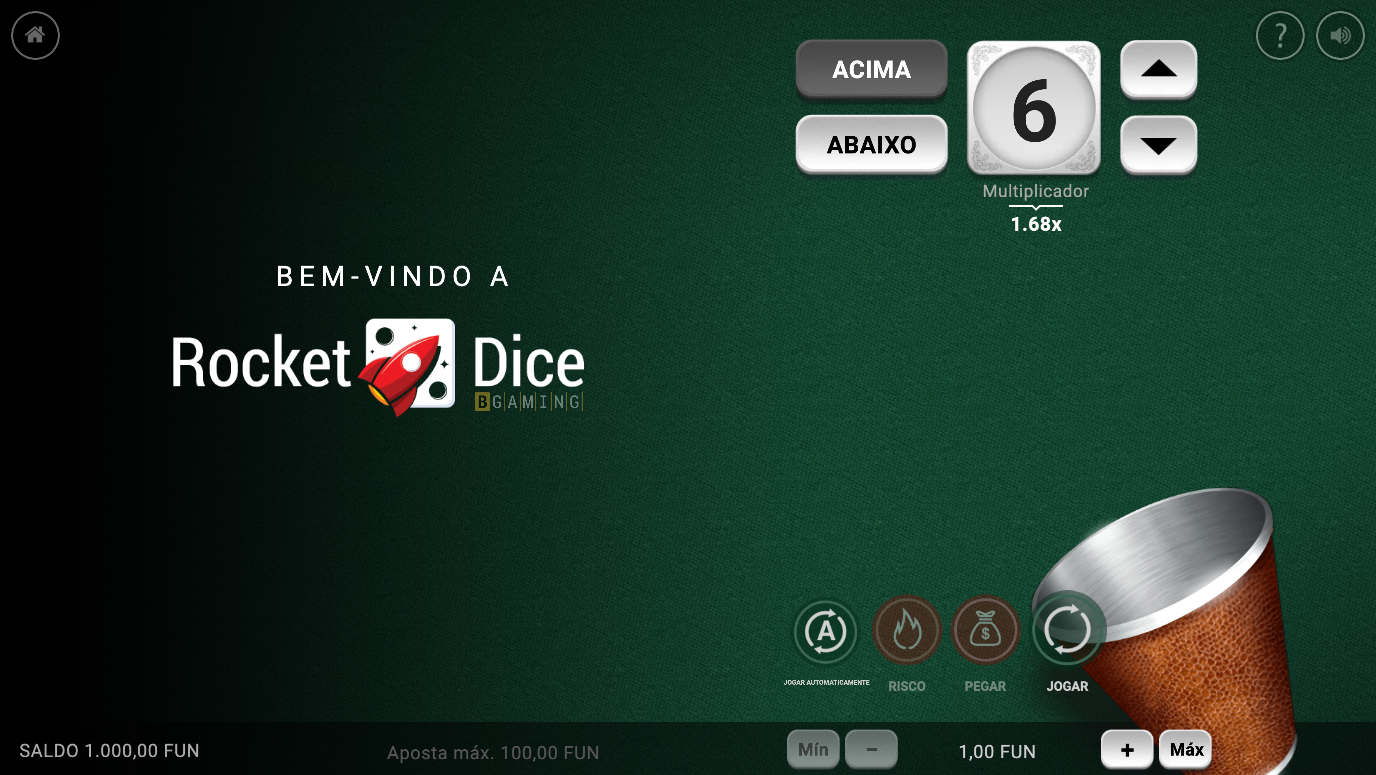 Game Rocket Dice — BGaming. Play for free