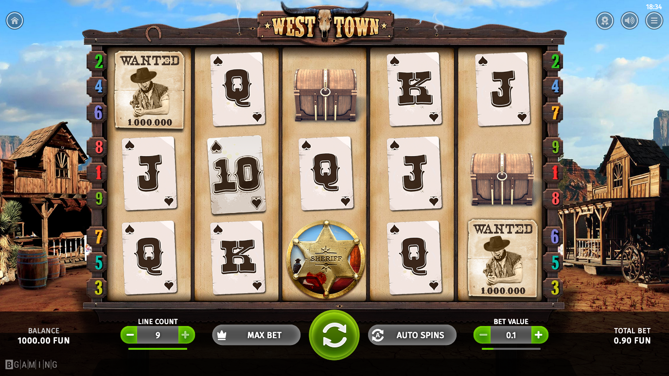 Game West Town — BGaming. Play for free